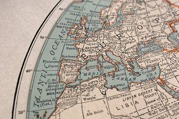 istock vintage map of Europe 93244498