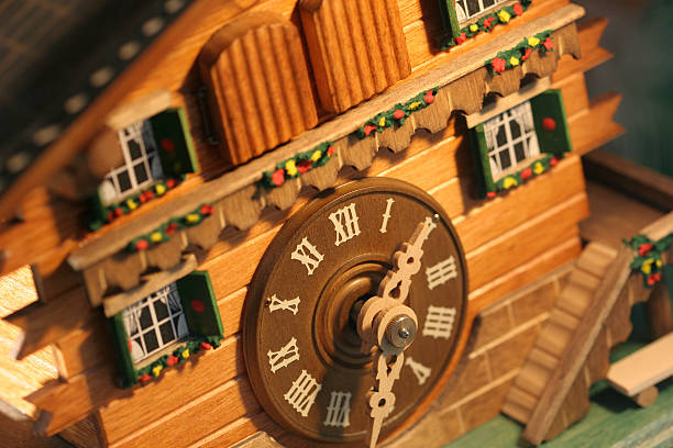 Munich cuckoo clock stock photo