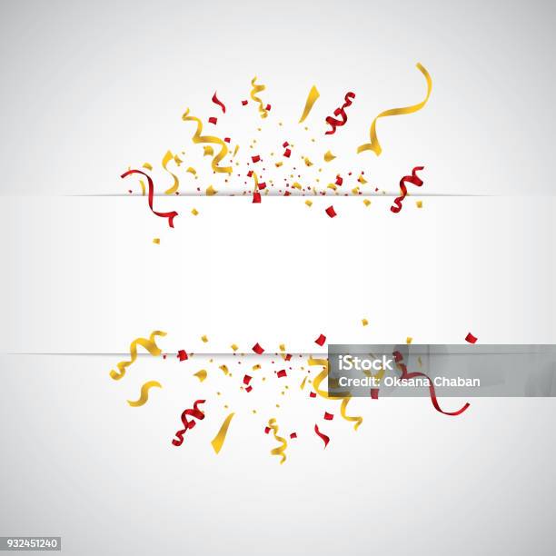 Bunt Leuchtende Konfetti Auf Transparenten Hintergrund Isoliert Festliche Vektorillustration Stock Vektor Art und mehr Bilder von Konfetti