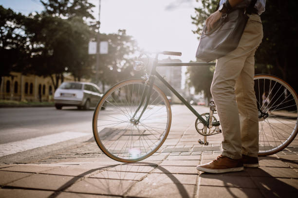 istock Crossing the Street with the bicycle 932463102