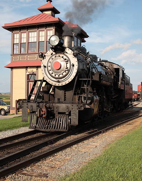 istock Steam Locomotive in Amish viliage 93246393