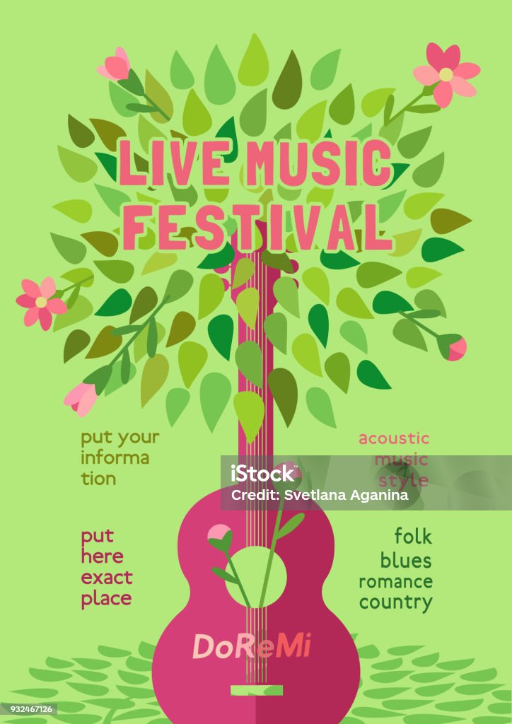Spring Concert Graphics Spring Music Festival Stock Illustration - Download Image Now - Music ...