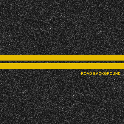 Asphalt highway road texture with marking background. Vector illustration.