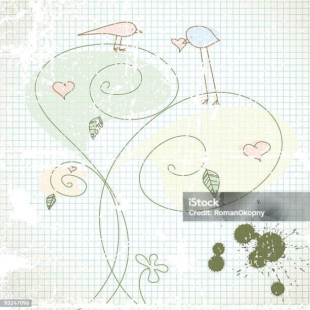 Rétro Croquis Vecteurs libres de droits et plus d'images vectorielles de Abstrait - Abstrait, Amour, Arbre