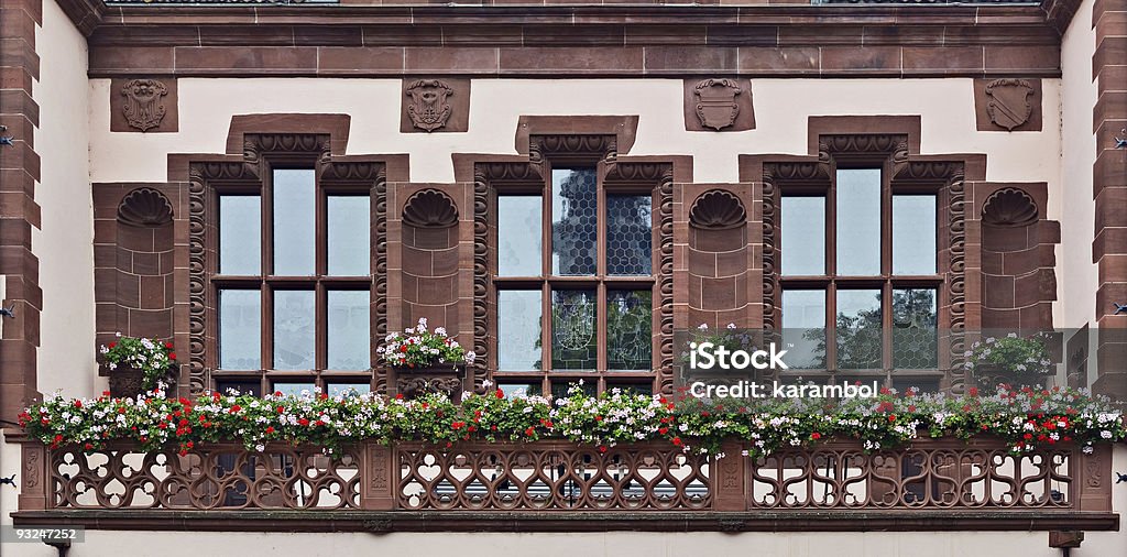 Windows na Universidade de Friburgo - Royalty-free Cantão de Friburgo Foto de stock