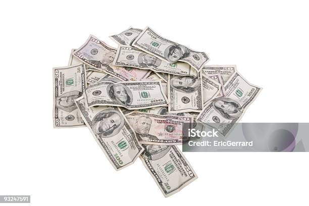 Pilha De Centenas - Fotografias de stock e mais imagens de Rolo de Dinheiro - Rolo de Dinheiro, Símbolo do Dólar, Amontoar