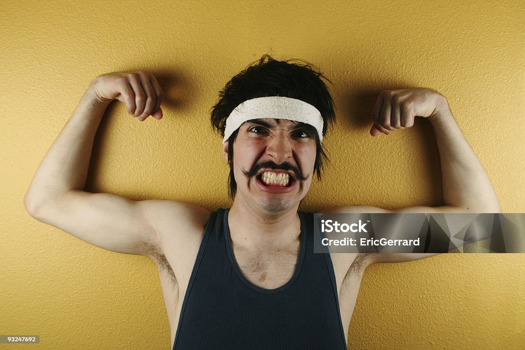 Homem com bigode - Foto de stock de Adulto royalty-free