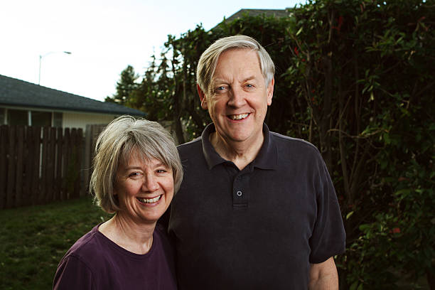 Middle Aged Couple stock photo