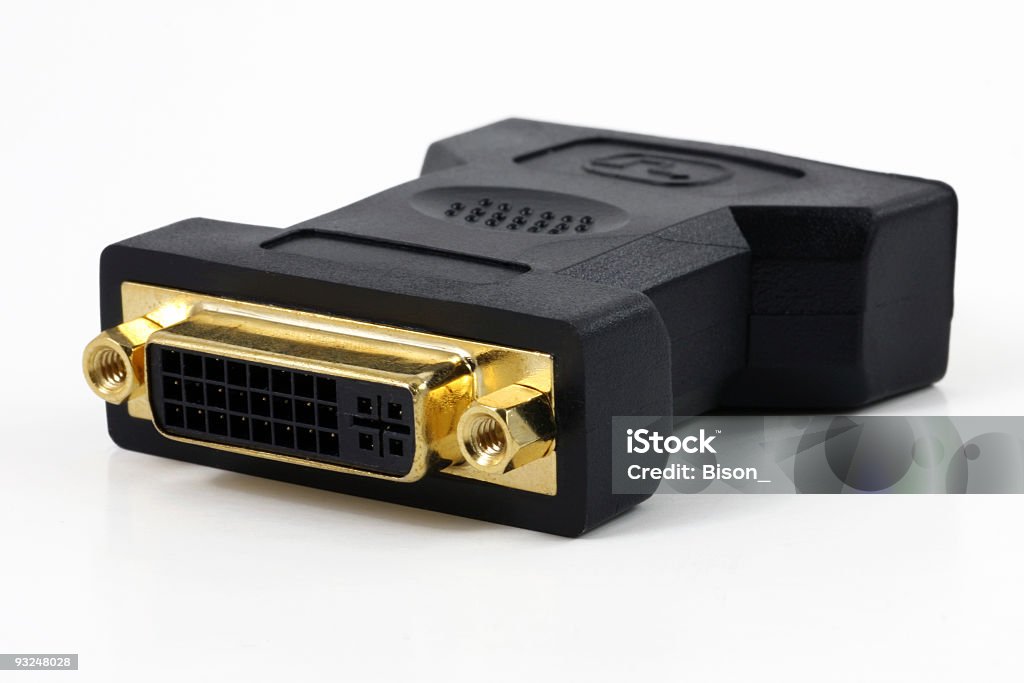 DVI Plug  BNC Connector Stock Photo