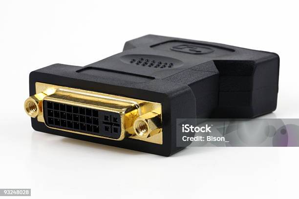 Dvi Plug Stock Photo - Download Image Now - BNC Connector, Color Image, Computer Equipment