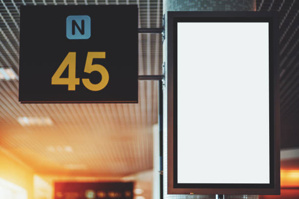 Different cities time show on airport