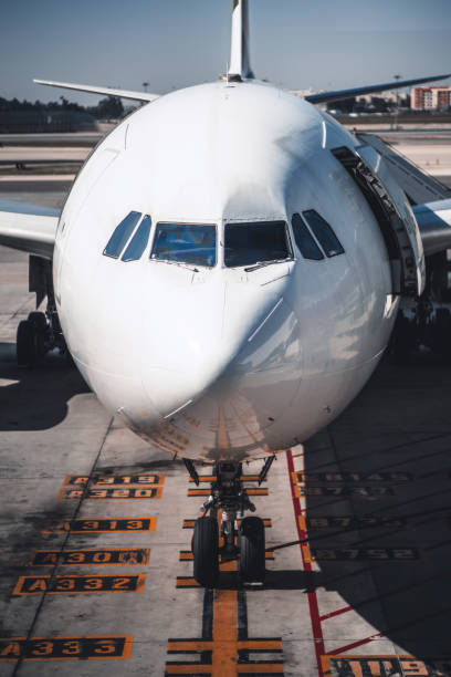 istock Aircraft waiting boarding in airport 932486402