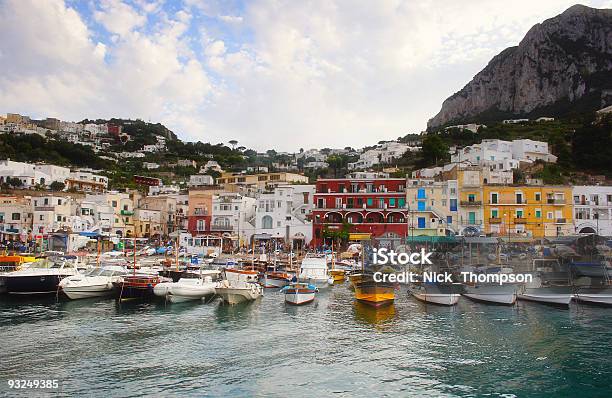 Boat On Capri Island 1 Stock Photo - Download Image Now - Bay of Water, Beach, Blue