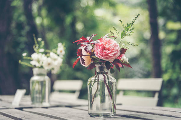 istock Close-Up Of Flower Vase On Table 932496132
