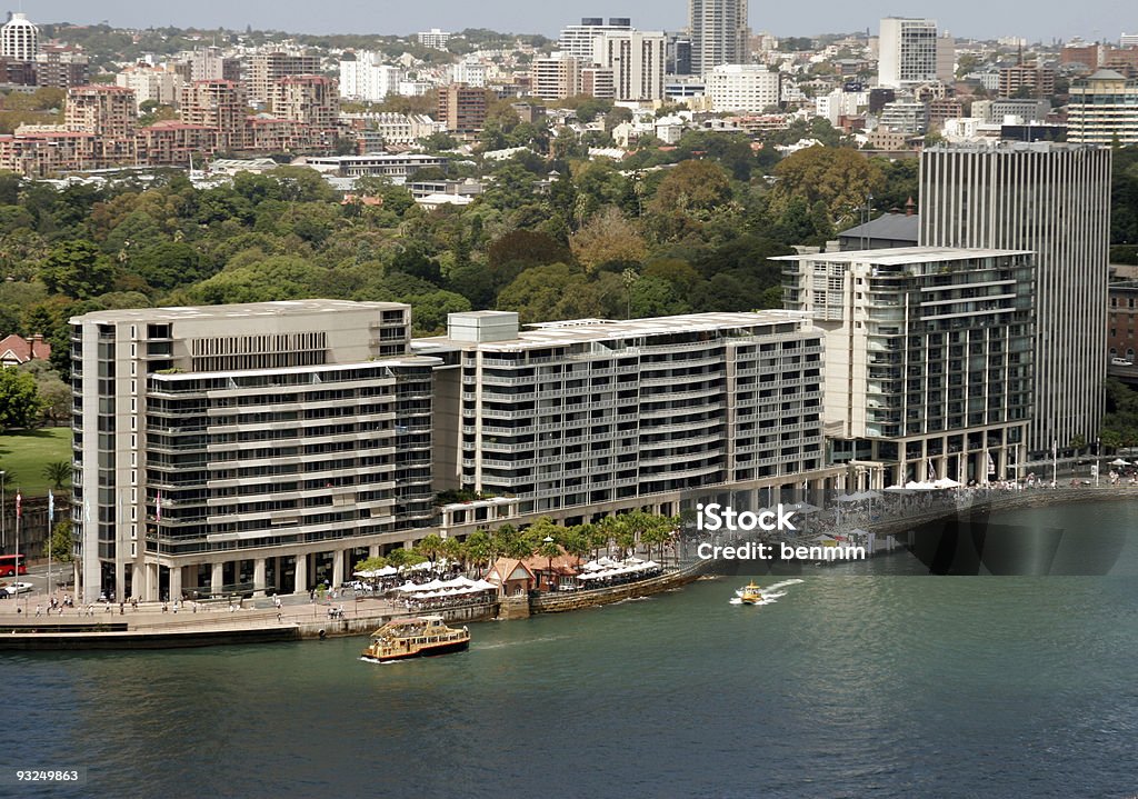 Panoramę Sydney-Circuar Quay - Zbiór zdjęć royalty-free (Balkon)