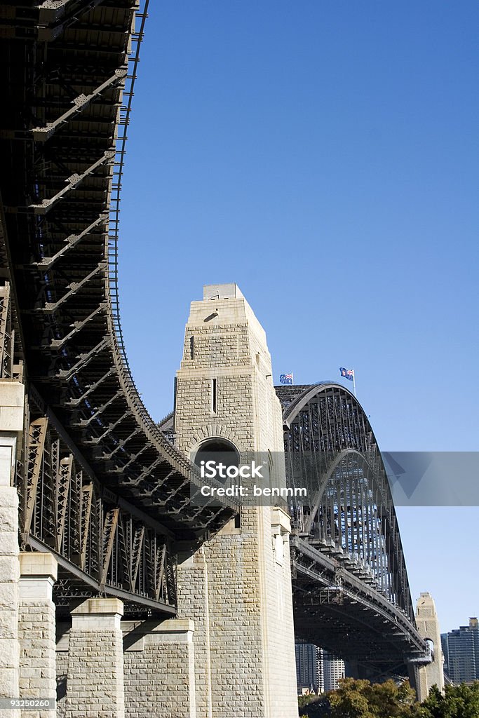Sydney Harbour Bridge, abaixo - Foto de stock de Arquitetura royalty-free
