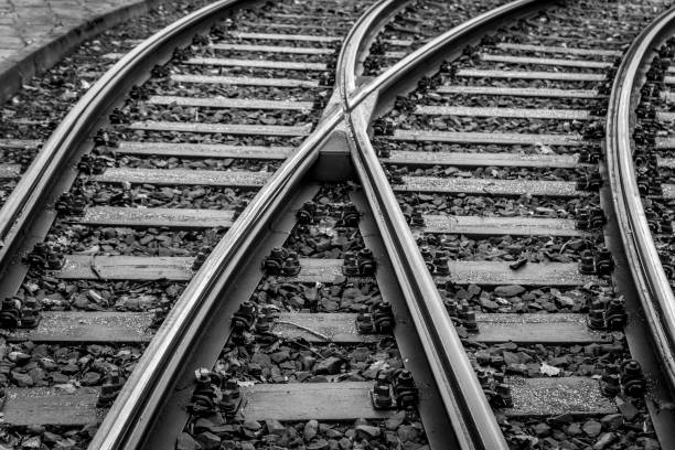 istock High Angle View Of Railroad Tracks 932503784