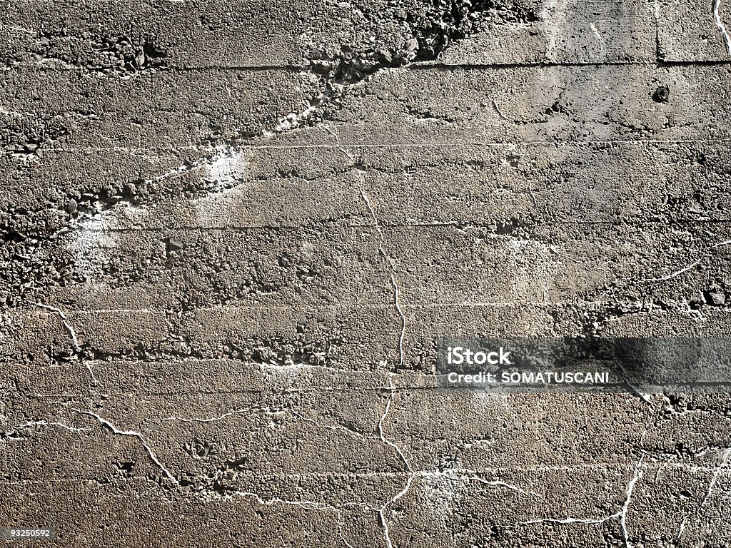 Parete di cemento - Foto stock royalty-free di Abbandonato