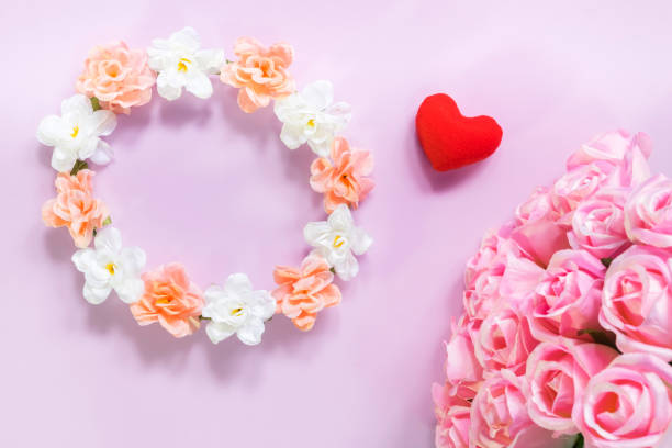 istock High Angle View Of Tiara And Flowers On Table 932526874