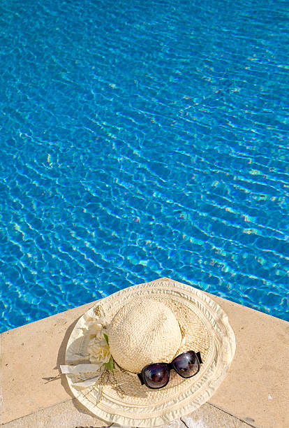 istock The straw hat  and  Sunglasses 93252862