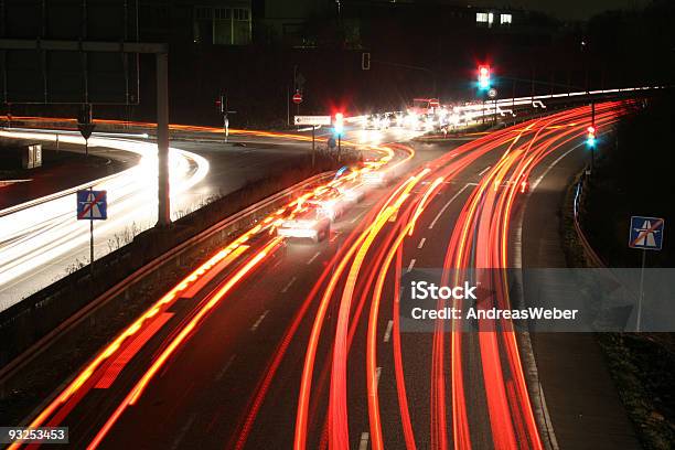 Street At Night Stock Photo - Download Image Now - Car, Color Image, Curve