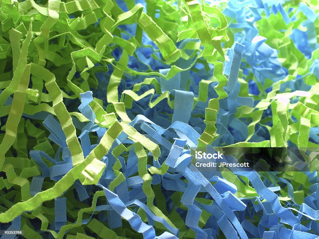 Confete Azul e Verde - Foto de stock de Acontecimentos da Vida royalty-free