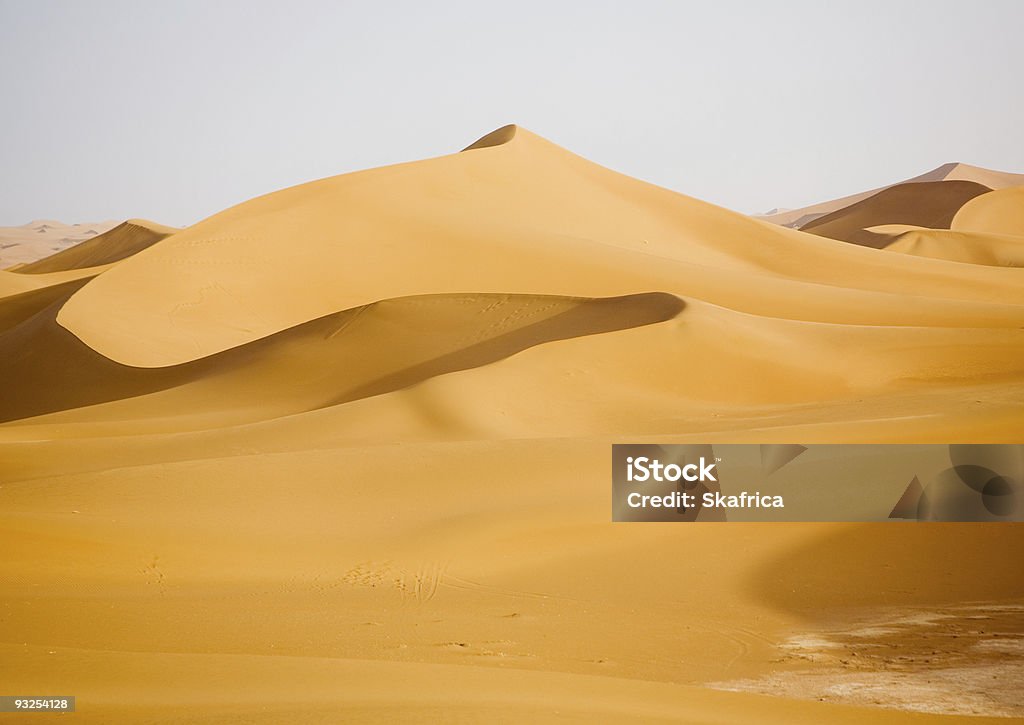 Arabian Sand Dunes  Abandoned Stock Photo