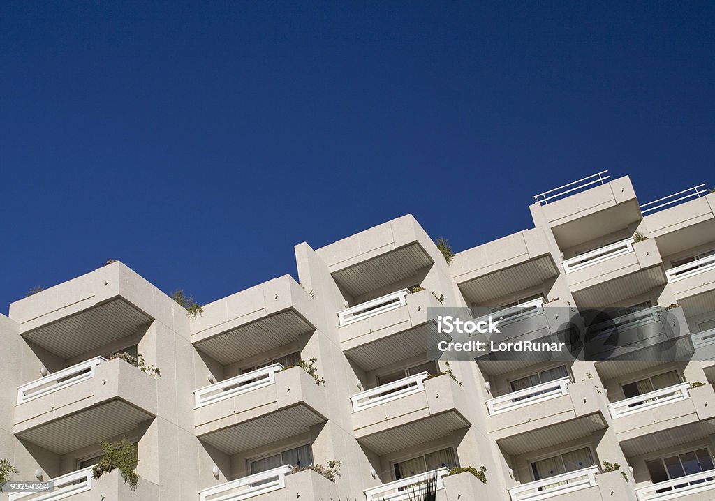 Balcons de l'hôtel - Photo de Abstrait libre de droits