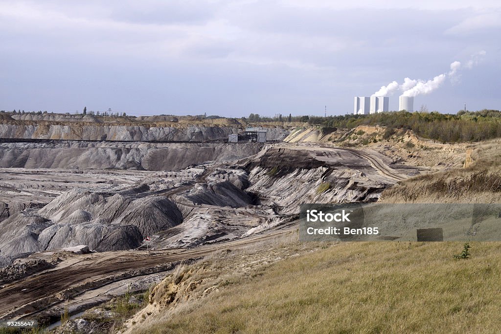 Open-pit Mine in Sachsen - Lizenzfrei Bergbau Stock-Foto