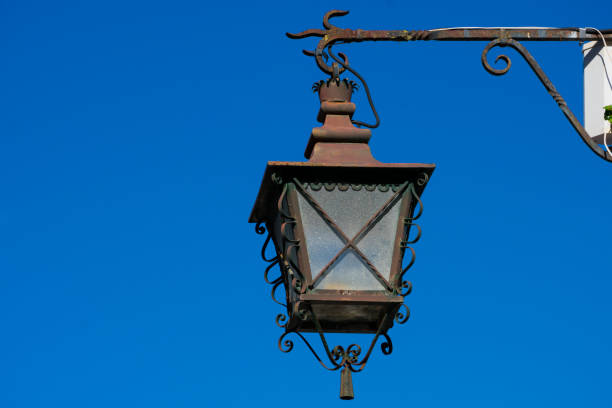 istock Old street lamp in Obidos 932557240