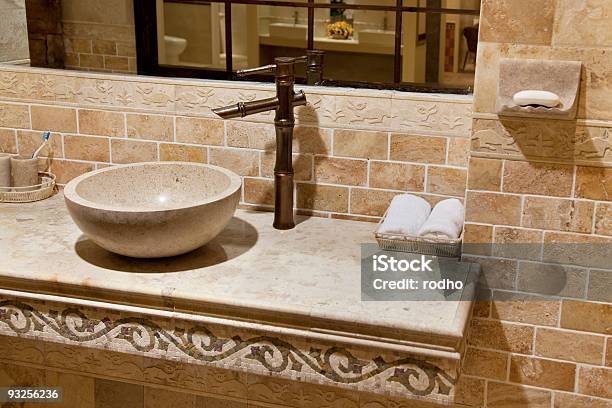 Marble Bathroom Sink Stock Photo - Download Image Now - Bathroom Sink, Marble - Rock, Sink