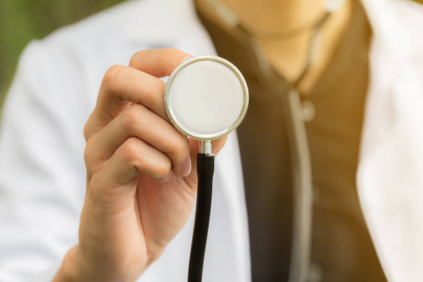 istock Doctor with medical equipment stethoscope 932563366