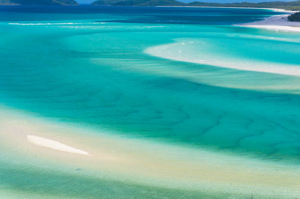 istock Tropical lagoon with turquoise blue water and sand beach 932563908