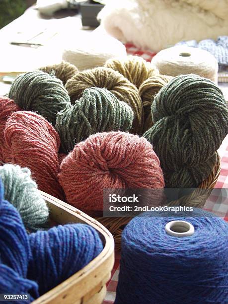 Homespun Yarn Stock Photo - Download Image Now - Dye, Ball Of Wool, Color Image