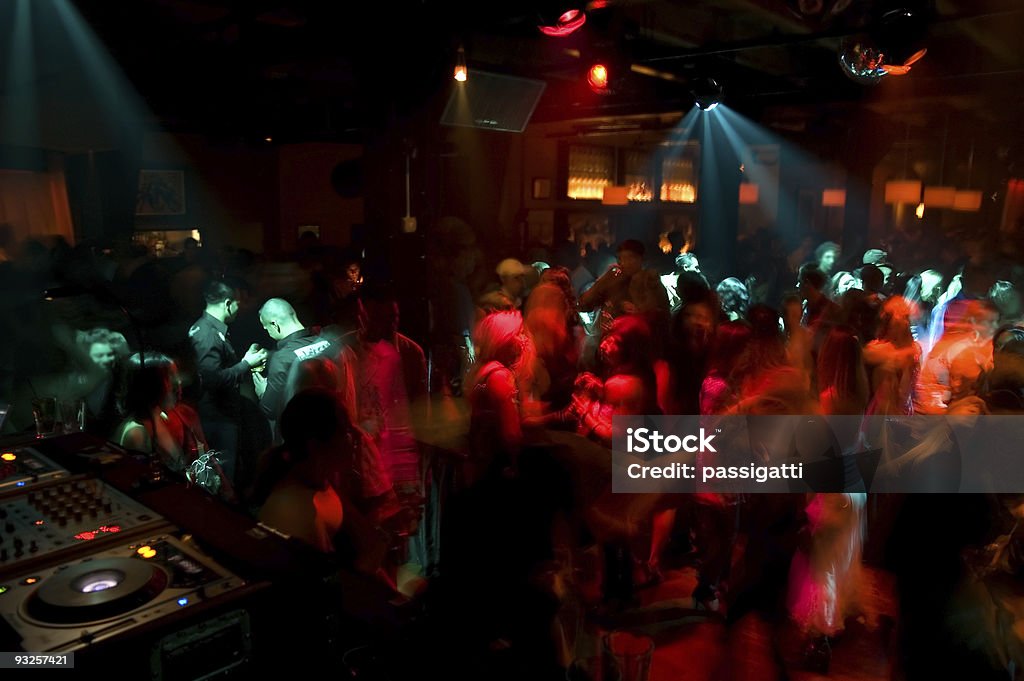 Nightclub Dance Crowd  Ladies' Night Stock Photo