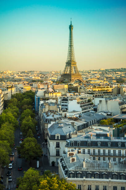 istock Eiffel tower in Paris, France 932576342