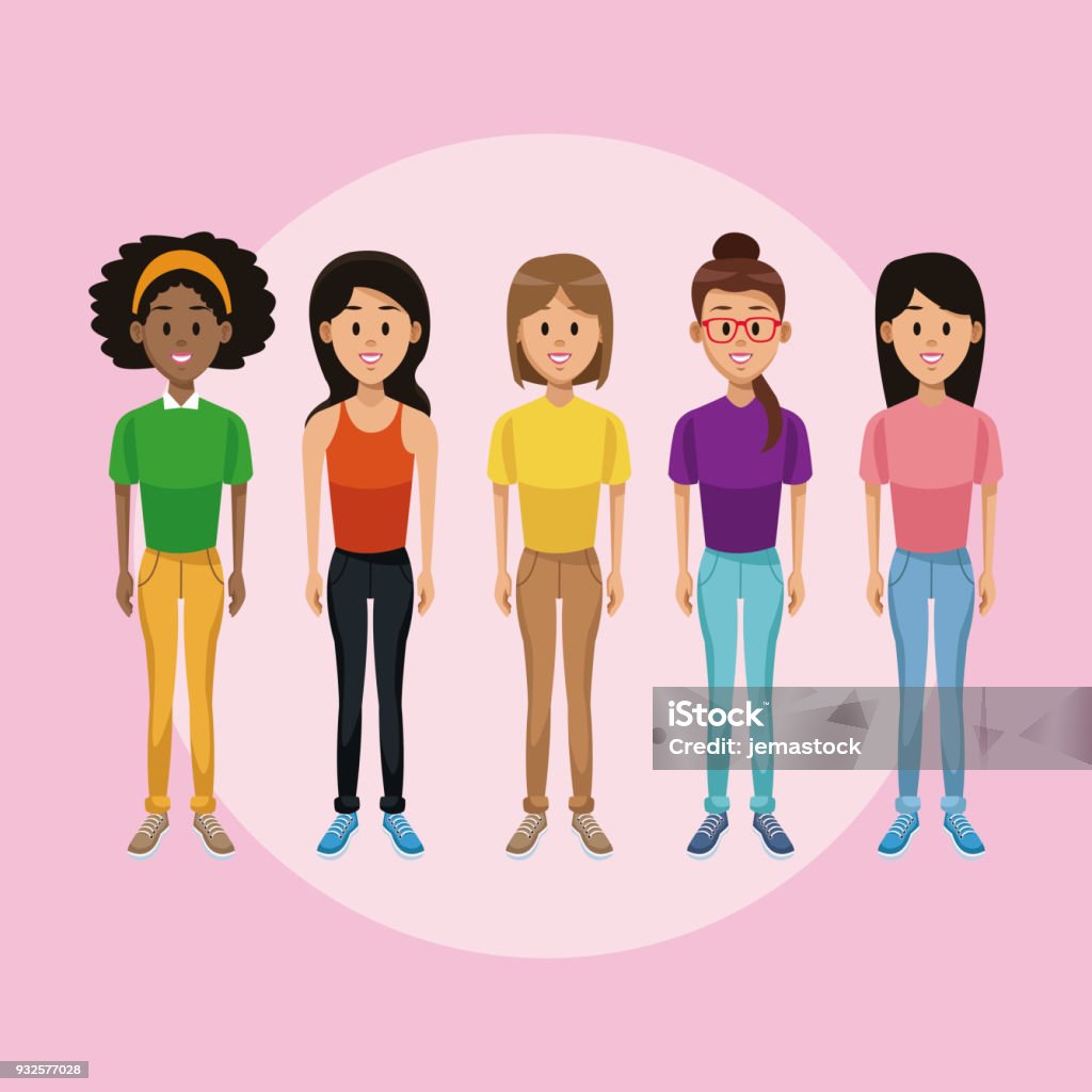 Ilustración de Dibujos Animados De Mujeres Jóvenes y más Vectores Libres de Derechos de Adolescente - Adolescente, Adulto, Afro - iStock Ilustración de Dibujos Animados De Mujeres Jóvenes y más Vectores Libres de Derechos de Adolescente - Adolescente, Adulto, Afro - iStock