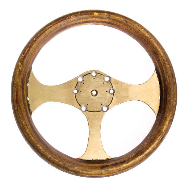 Retro Race Car Steering Wheel  vintage steering wheel stock pictures, royalty-free photos & images