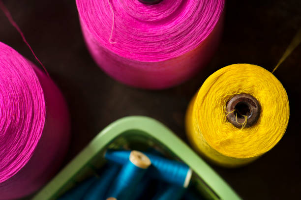 istock Colorful reels of threads 932586606