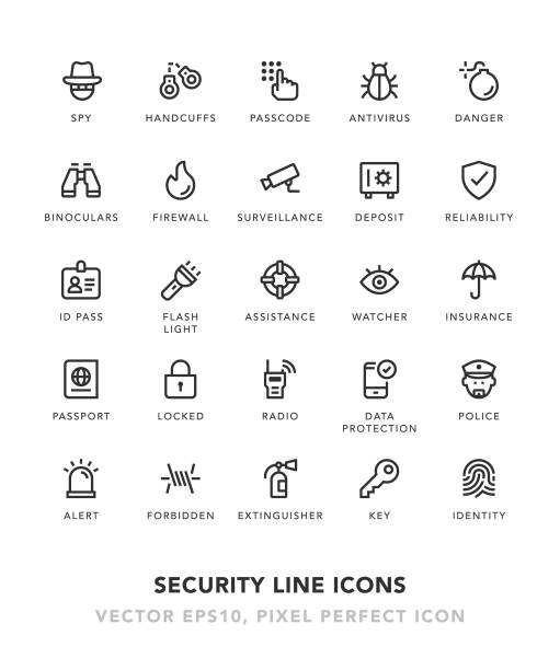 ilustraciones, imágenes clip art, dibujos animados e iconos de stock de iconos de seguridad - antivirus software audio