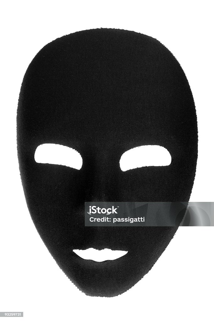 Trazos máscara de cara negra - Foto de stock de Actuación - Espectáculo libre de derechos