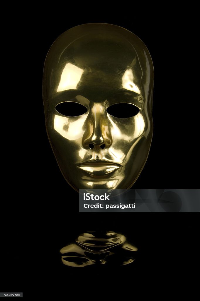 Golden Máscara Facial - Royalty-free Dourado - Cores Foto de stock