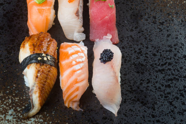 istock japanese food on background. 932597998