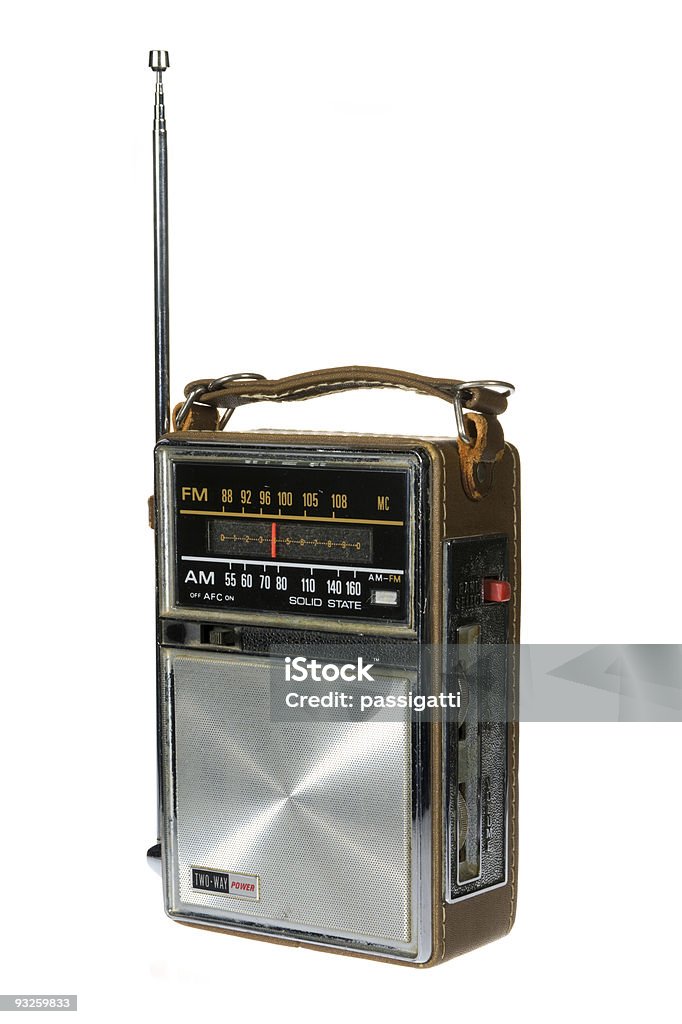 Retrò Vintage Radio portatili - Foto stock royalty-free di Radiolina portatile