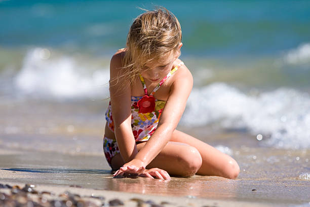 istock Little Girl on Beach 93260349