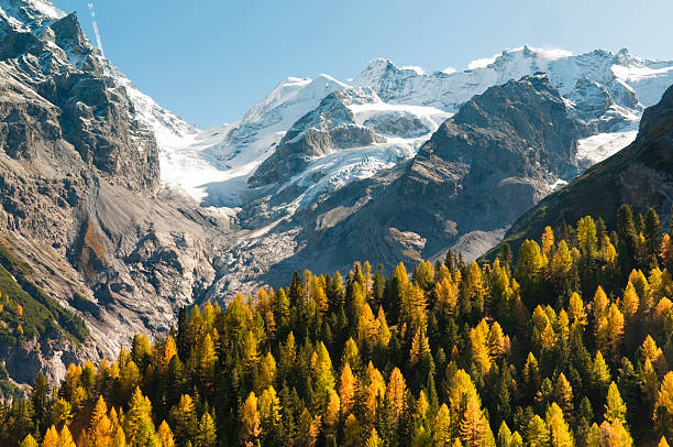 Incredible view of moutaine scenery at Grossglockner High Alpine Road during autumn.  Location:  Grossglockner high alpine road , between Salzburg and Carinthia state, Austria