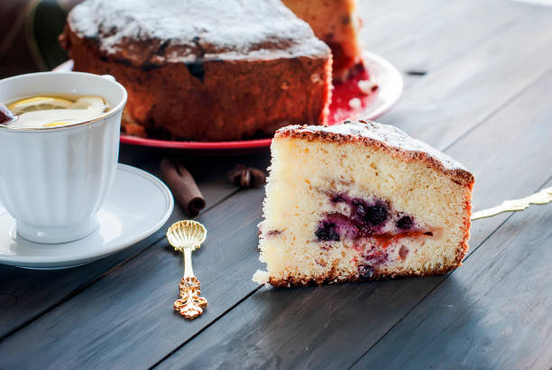 istock a cup of tea and a fruit pie 932608724