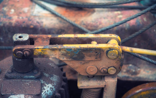 istock Vintage gear.Old metal construction. 932627112