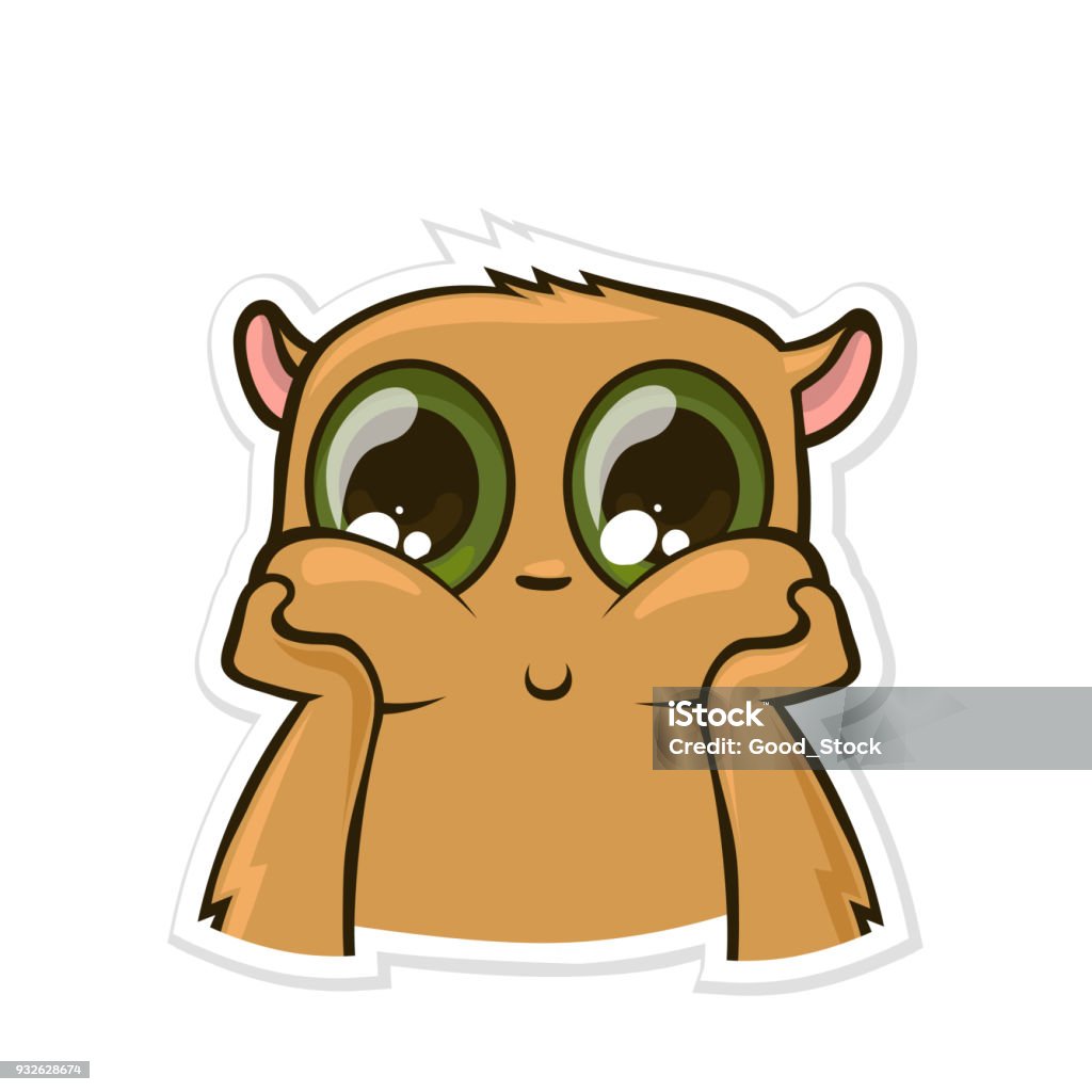 Nhãn Dán Cho Messenger Với Động Vật Hài Hước Chuột Đồng Mơ Mộng ...