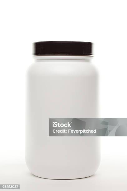 Blank White Canister Stock Photo - Download Image Now - Blank, Bottle, Canister